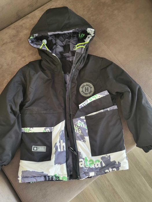 Демісезонна двустороння куртка на хлопчика 116- 122 зріст