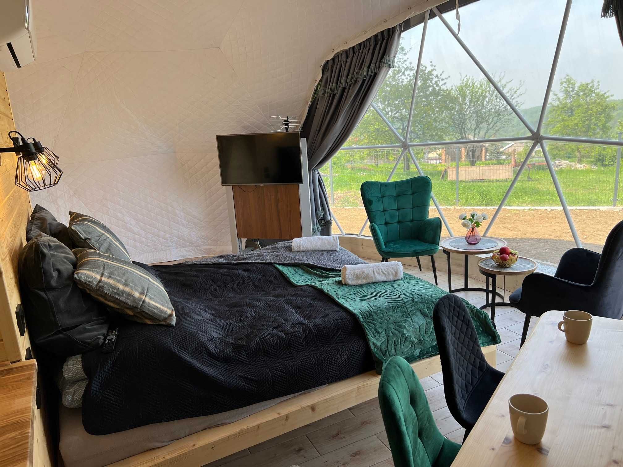 Namiot Sferyczny Glamping - domek  35m2, dostępne od ręki