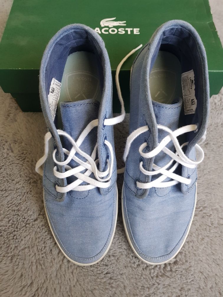 Lacoste 40 oryginalne bawełniane 25cm lato sneakersy