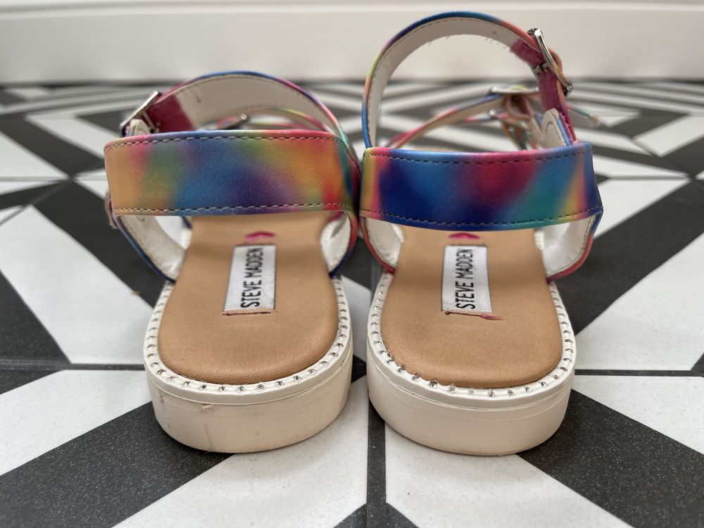 Steve Madden sandałki 34 Trillz tęczowe jak nowe 21,5 cm