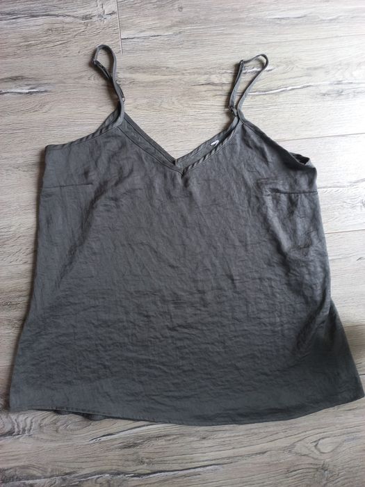 Damska koszulka na ramiączkach zielona rozm S