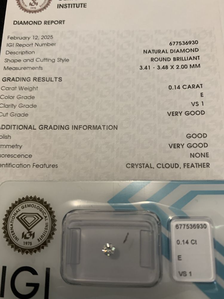 Diamenty Brylianty naturalne 0.14, 0.15 ct E/VS1, D/VS1