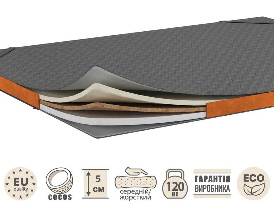 Тонкий матрац-топер. Матрас на диван. Гарантия. Високое качество