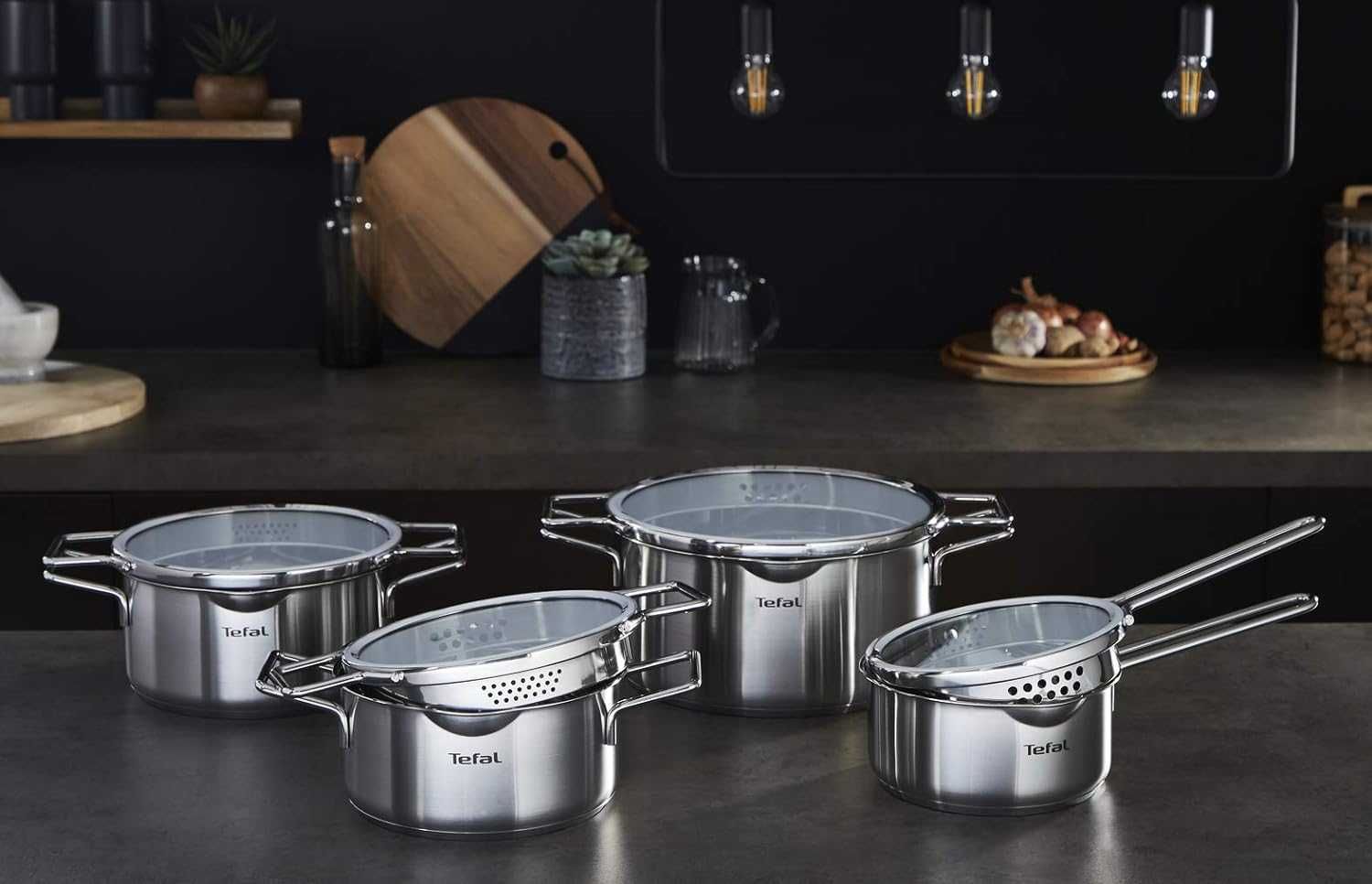 Набір посуду каструль Tefal Nordica H852S856 8 предм. Набор кастрюль