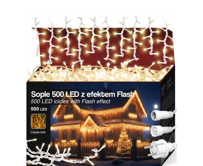 Lampki zewnętrzne sople 24m IP44