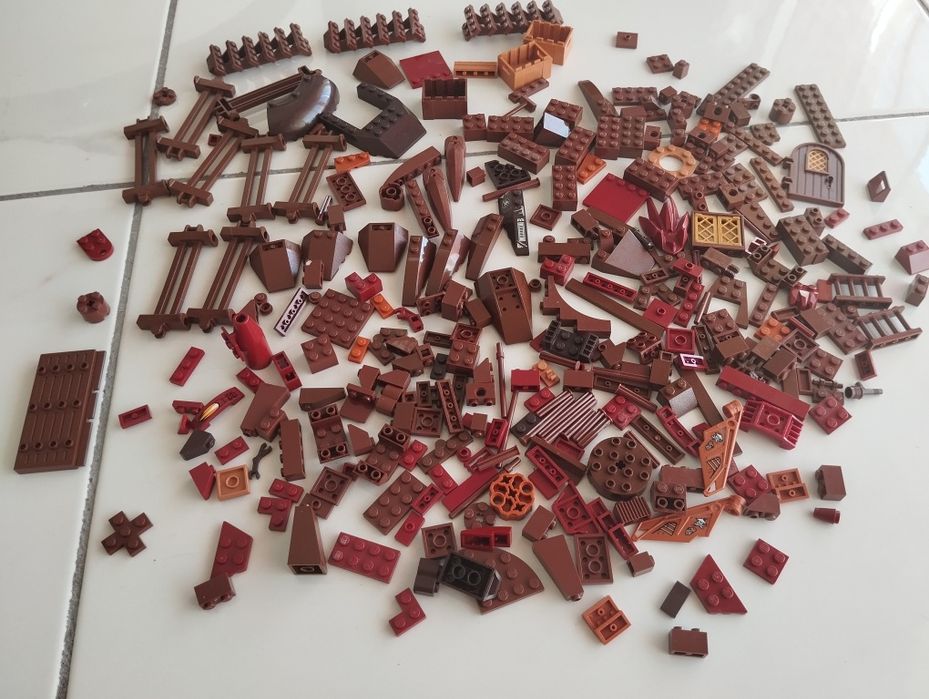 LEGO peças original cor castanho