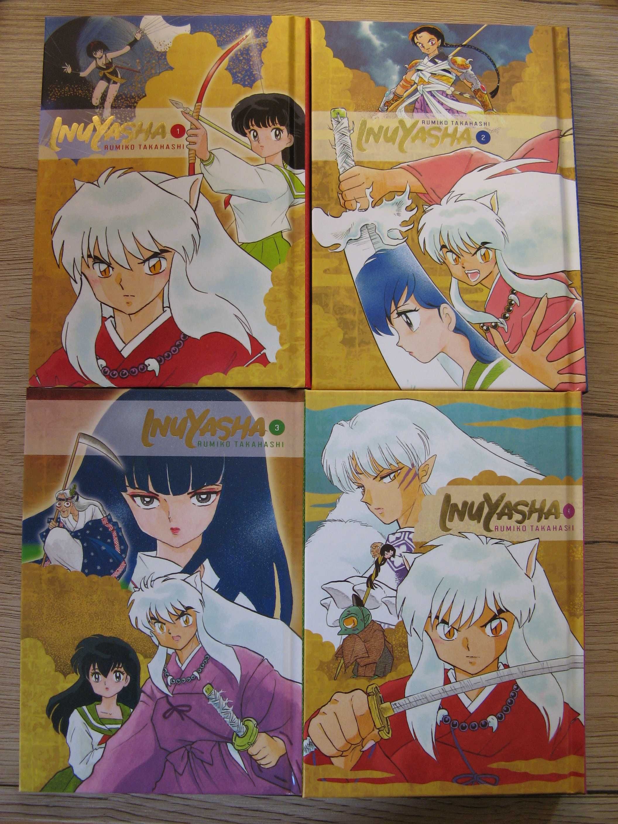 Manga Inuyasha tomy 1-4 Rumiko Takahashi JPF twarda oprawa + dodatki