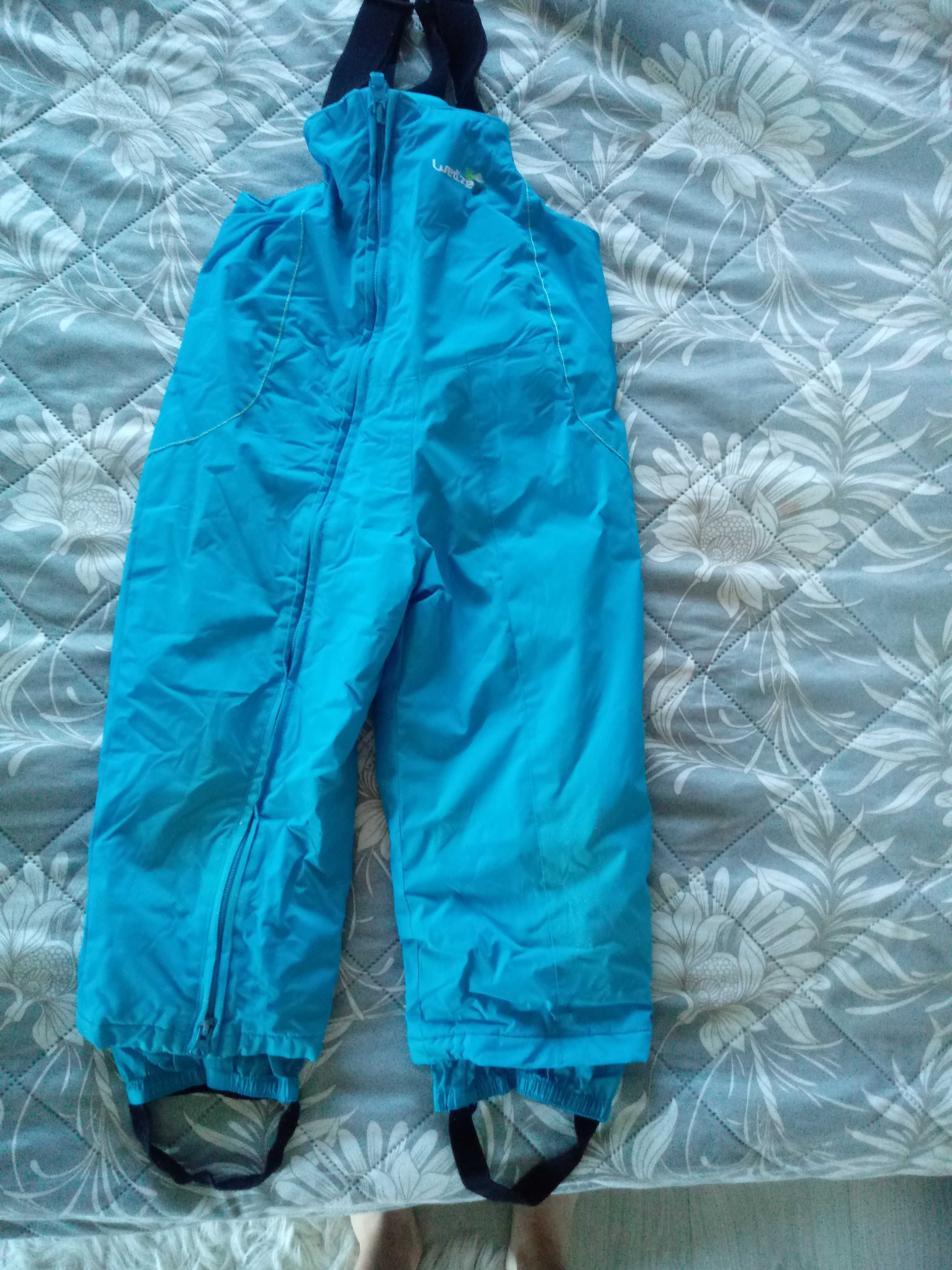 Spodnie narciarskie niebieskie 98/104 na 3 latka