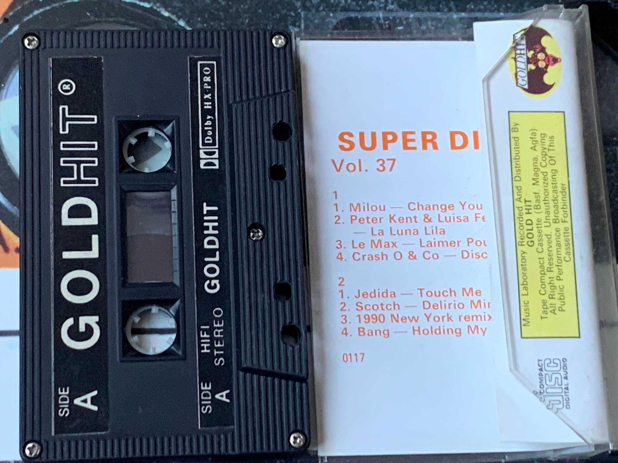 Gold Hit - Super Disco Vol.37 (Milou, Scotch.Jedida) -kaseta stan BDB!