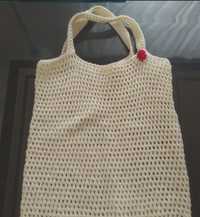Siatka- torba ręcznie wykonana z włóczki