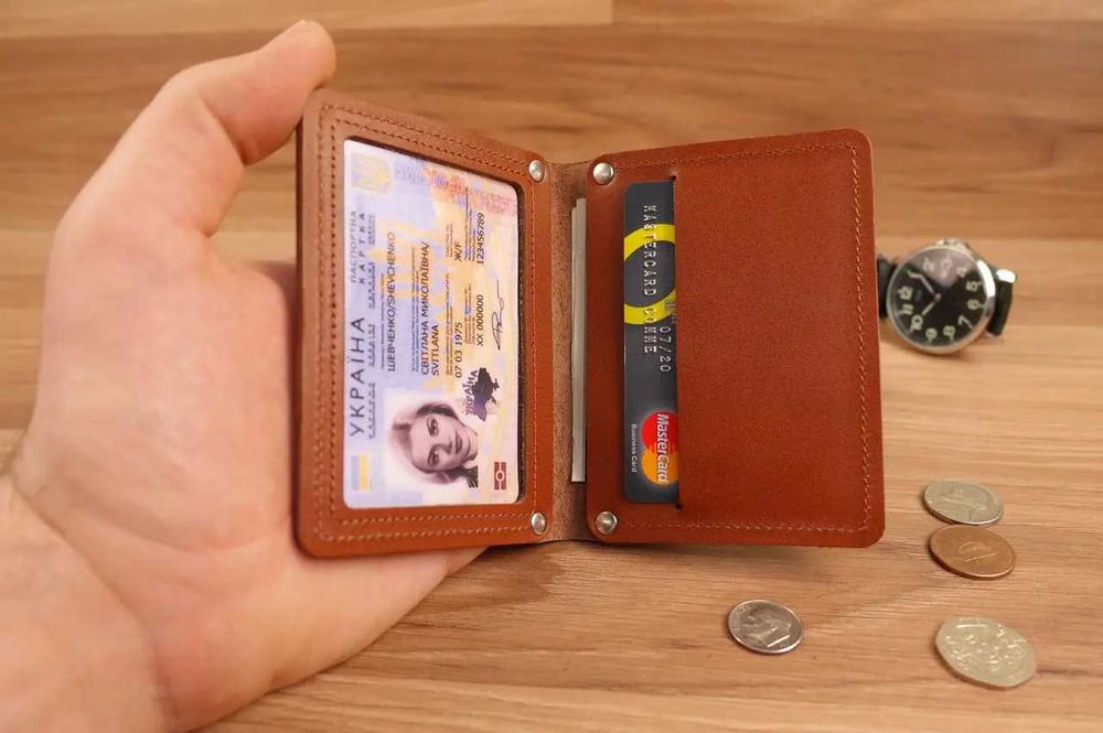 Обкладинка портмоне для автодокументів / нового паспорта