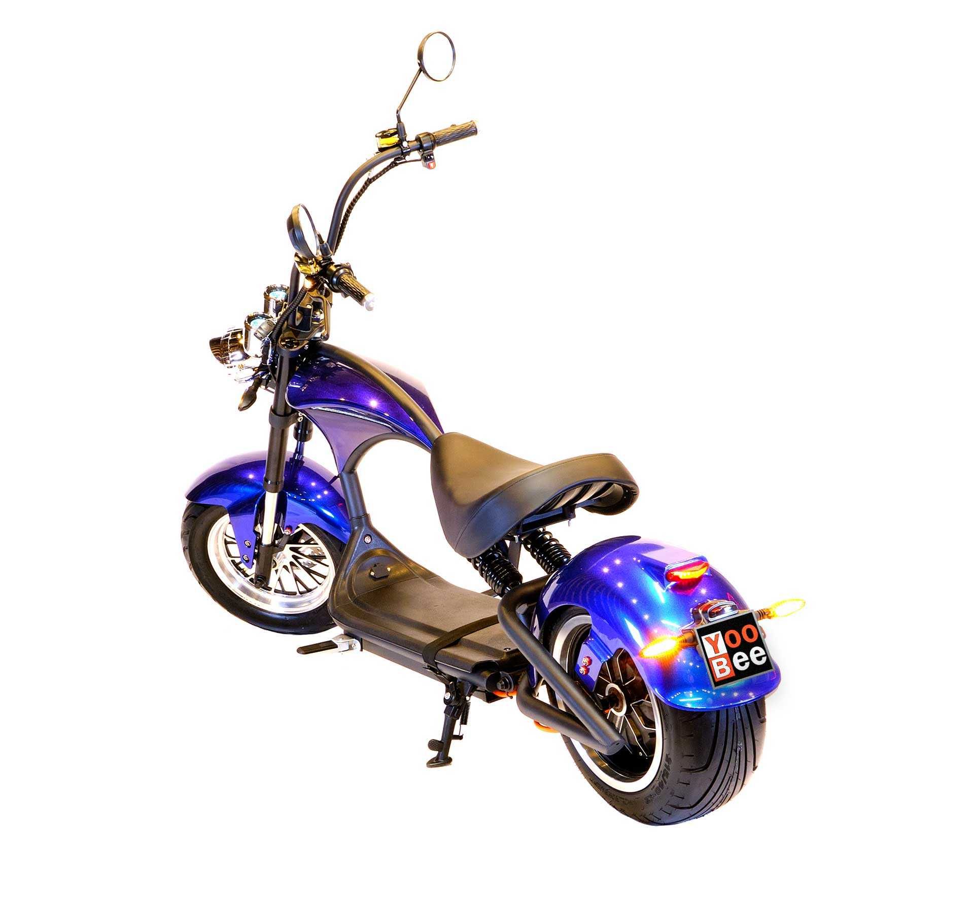 Электроскутер Чоппер Mangosteen Chopper blue 3000W 30 Аh