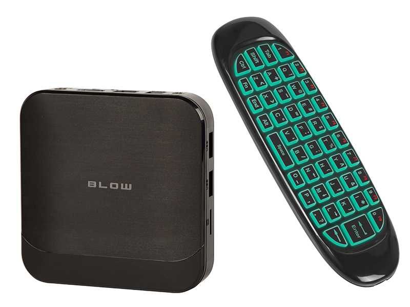 Android TV BOX BLOW BLUETOOTH V2.1 pilot SMART z klawiaturą