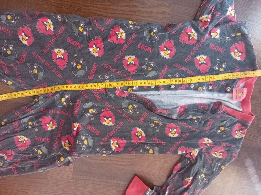 Pajac piżamka Angry Birds roz 128