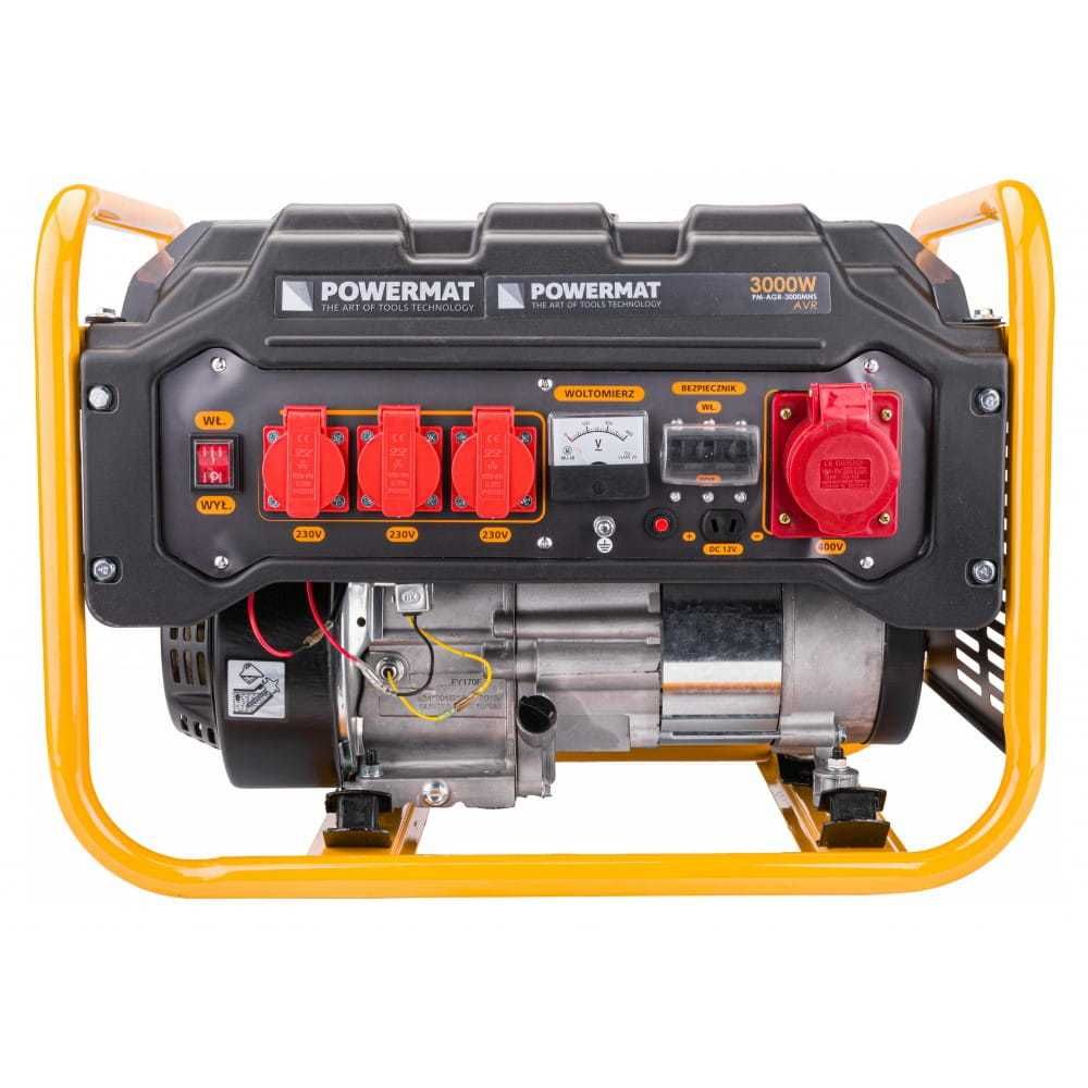 POWERMAT Agregat Prądotwórczy Generator 3000w 230v 12v 400v PM1194
