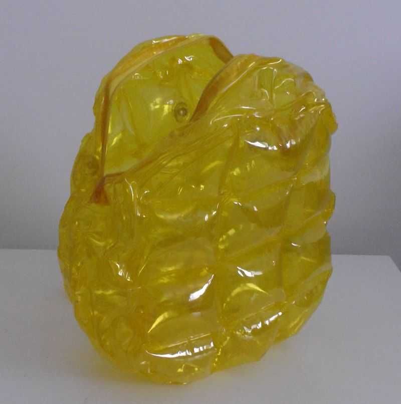 Plecak Dmuchany 30x26x12cm na zamek fiolet żółty