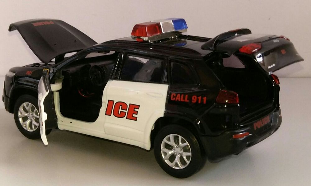 JEEP Cherokee Police модель 1:32 ТМ Автопром Металлическая звук свет