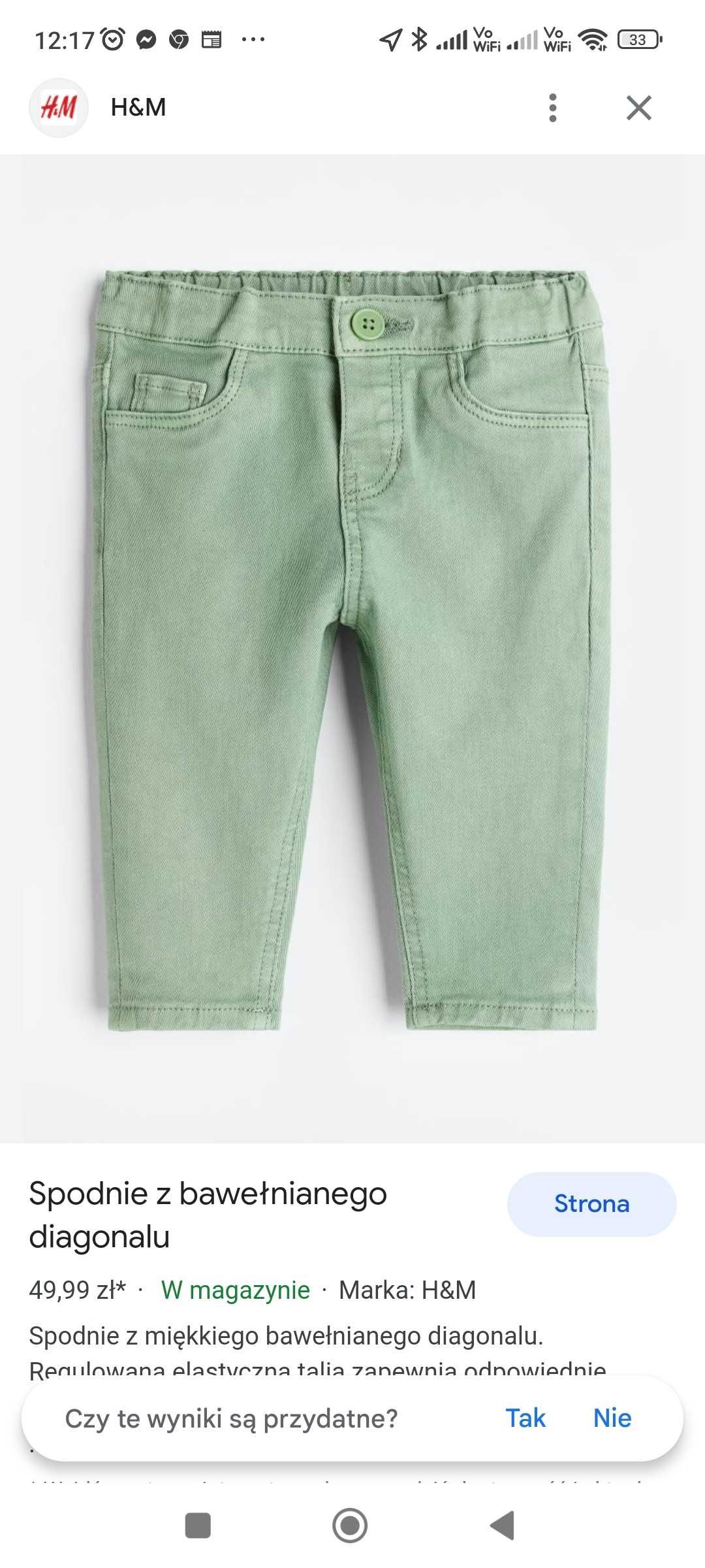 H&m spodnie 68 koszula body odcienie zielonego