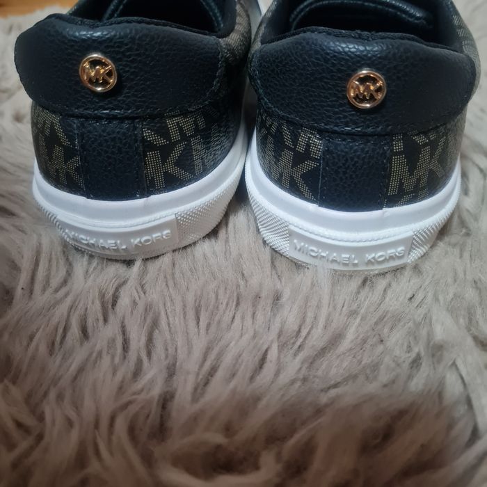 Michael Kors tenisówki czarne izetta r. 36 logowane sneakersy niskie t