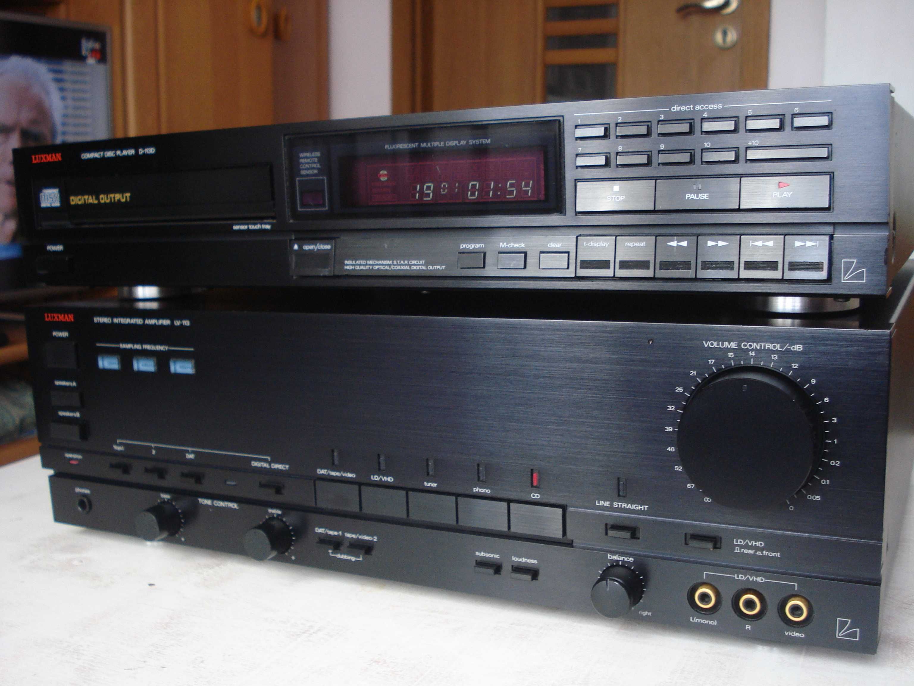 Підсилювач "Luxman" LV-113, cd-прогр. D-113D, тюнер T-2