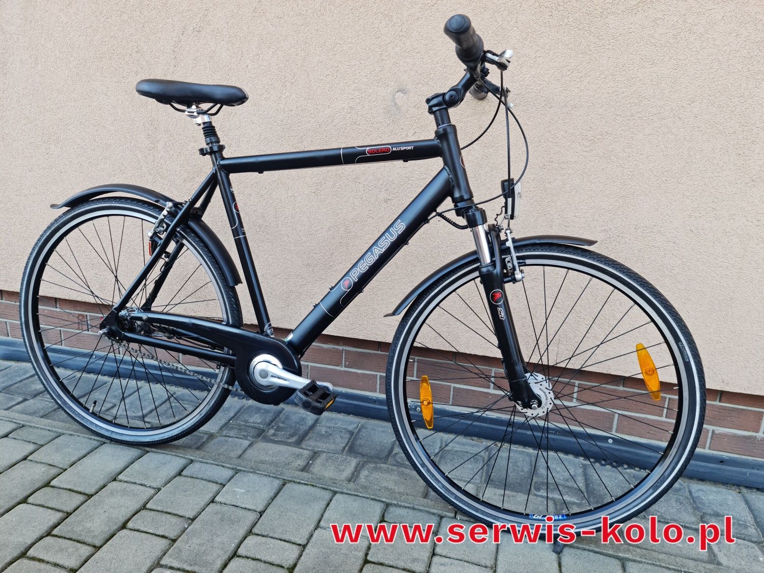 Rower męski miejski CROSSOWY PEGASUS koła 28 SHIMANO NEXUS aluminium