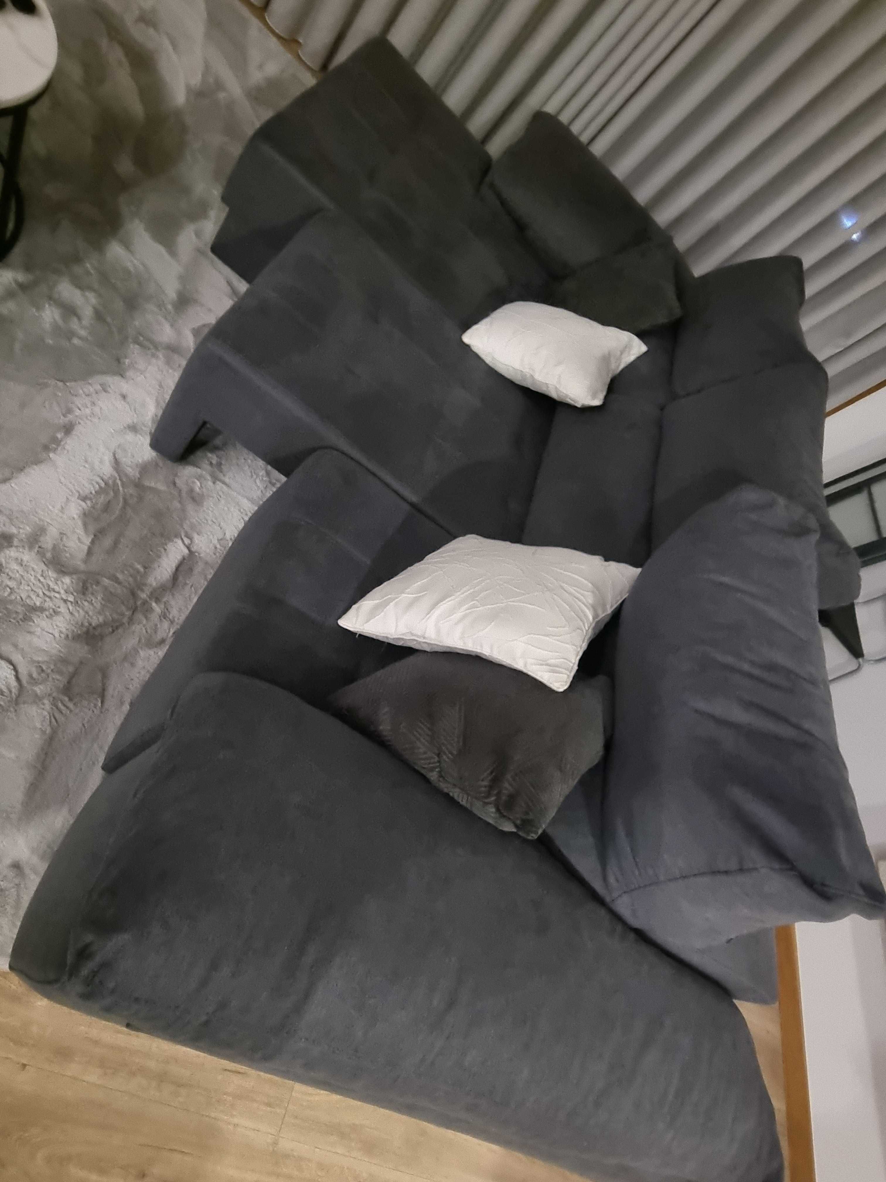Sofá cama cinzento