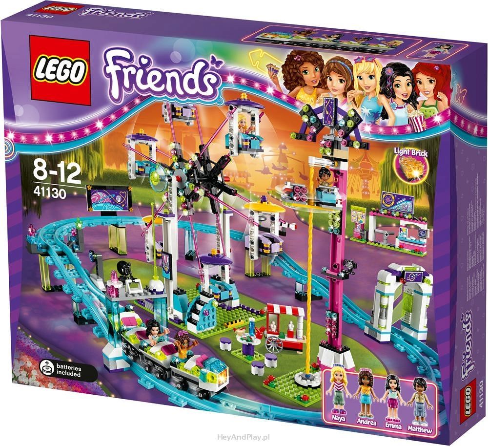 Klocki LEGO Friends Wesole miasteczko 41130 + 41128.