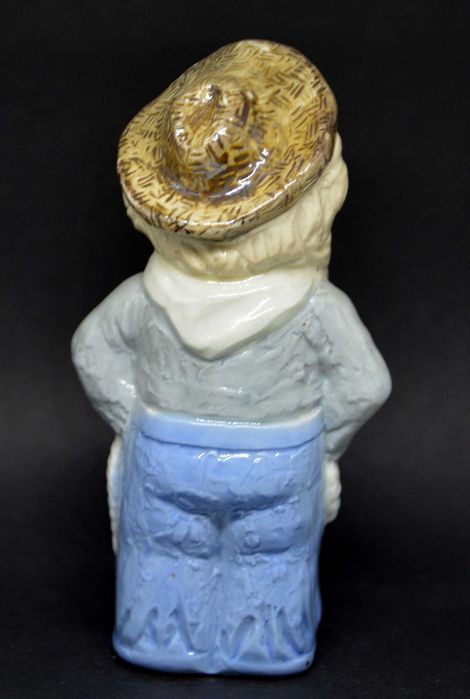 Porcelanowa Figurka Mała Kowbojka Lata 80. Niesygnowana