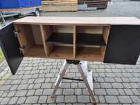 Półka - czarny/ dab craft