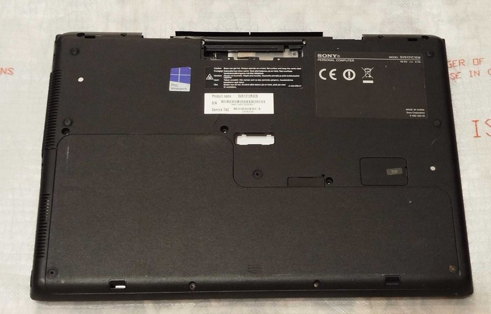 Корпус Ноутбука – Sony VAIO SVS13/SVS131/SVS131A/SVS131A11M/SVS131C1EM