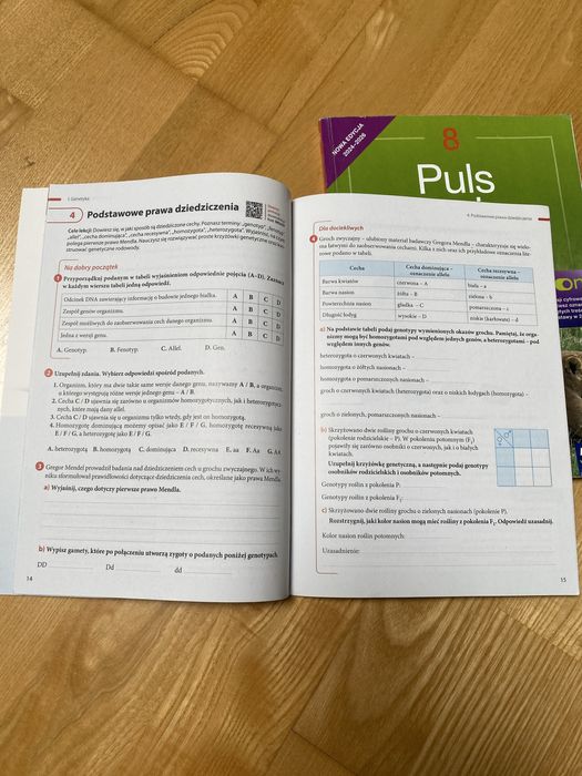 Biologia klasa 8 Puls życia - ćwiczenia nowa era