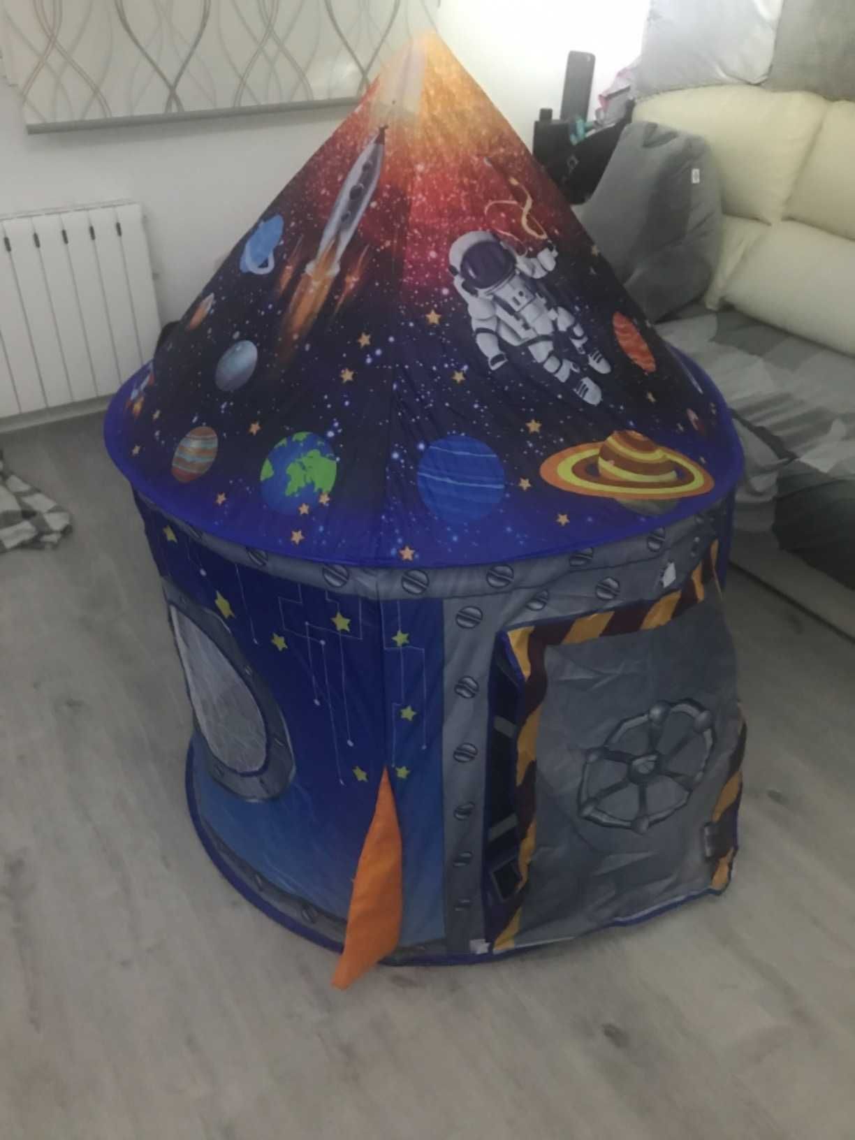 Namiot domek dla dzieci dziecka zabawa kosmiczny statek rakieta