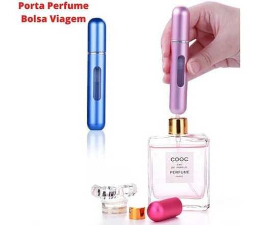 Mini frasco de perfume recarregável Rosa e Azul