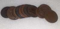 Lote de moedas bronze 1800s- 1970s