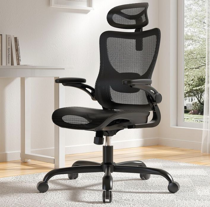 Krzesło Biurowe Marsail Ergonomiczne Mesh z Regulacją i Podparciem