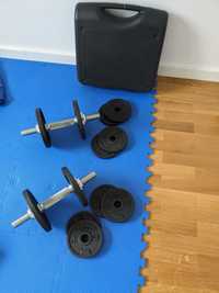 Decathlon - Halteres de Musculação 20 kg (Conjunto) - Dumbbells