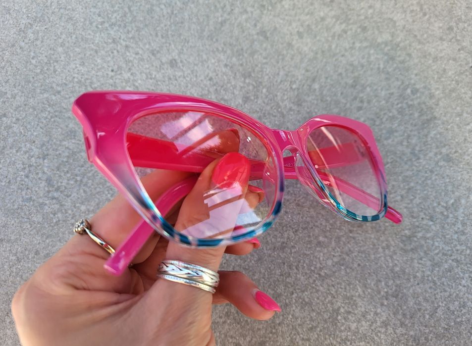 Damskie okulary przezroczyste