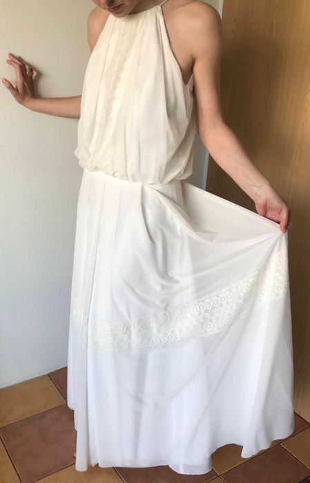 Lekka luźna suknia ślubna boho rozm. 36-40