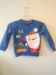 Sweter z Mikołajem  F&F rozm 110 gruby