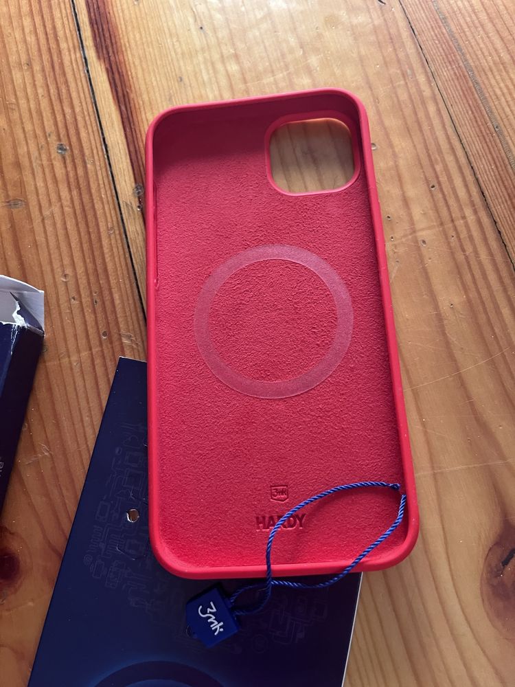 Etui Apple iPhone 14 Plus 3mk Hardy Silicone MagCase Red
