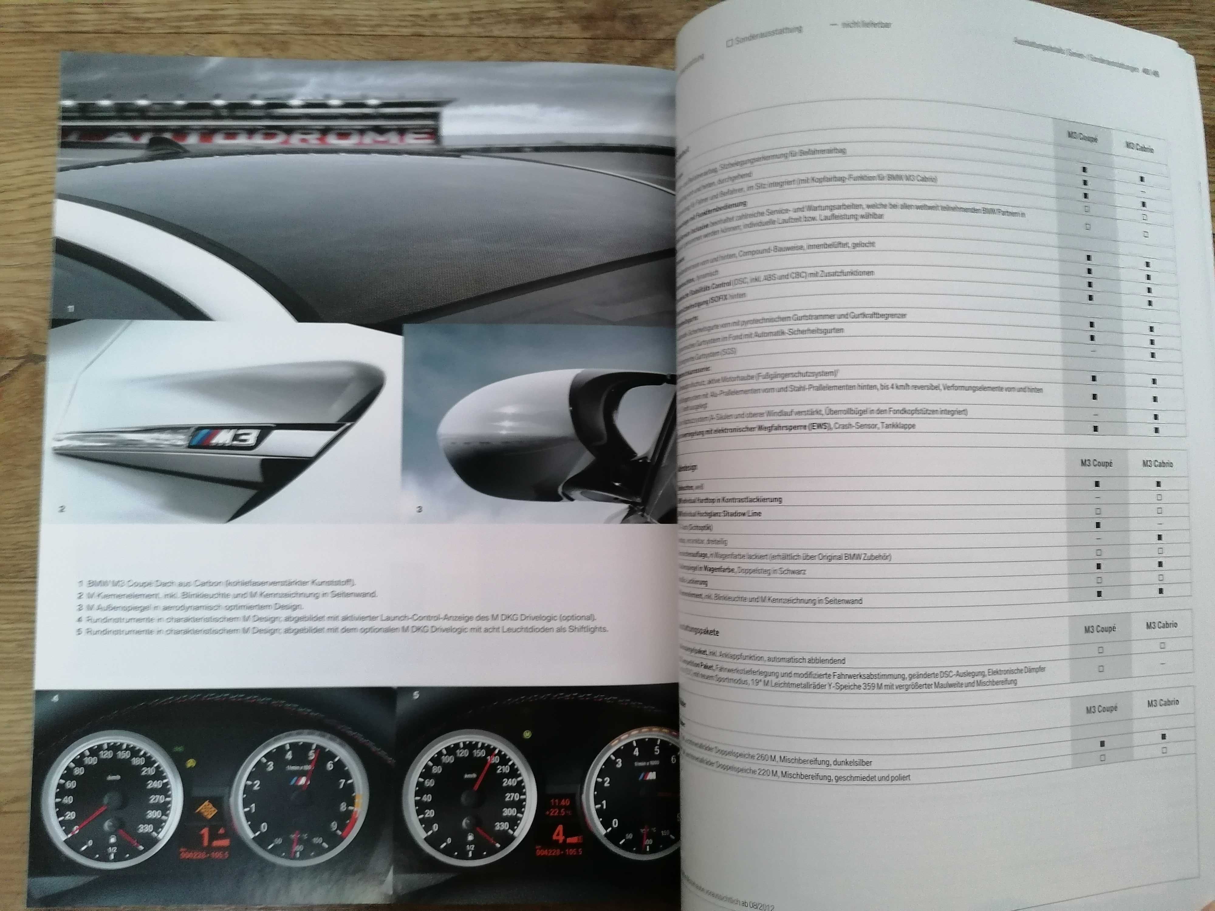 Prospekt BMW M3 E92 E93 Coupe Cabrio