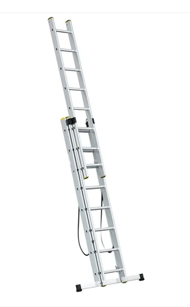 Drabina aluminiowa 3x8 Drabest Pro domowa wzmocniona