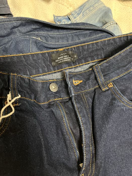 Джинси темно cині широкі cos arket massimo zara