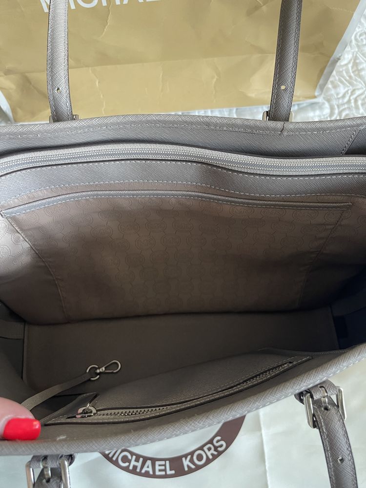 Torebka Michael Kors Jet Set Large, szara z USA