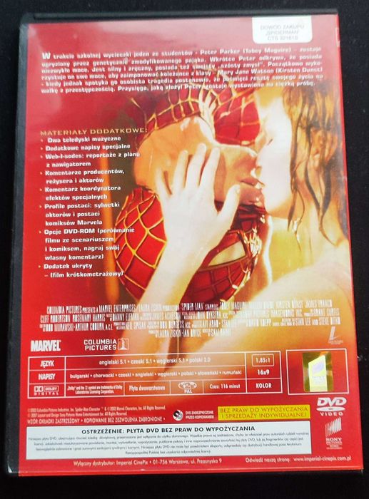 Spider-Man 3 filmy DVD