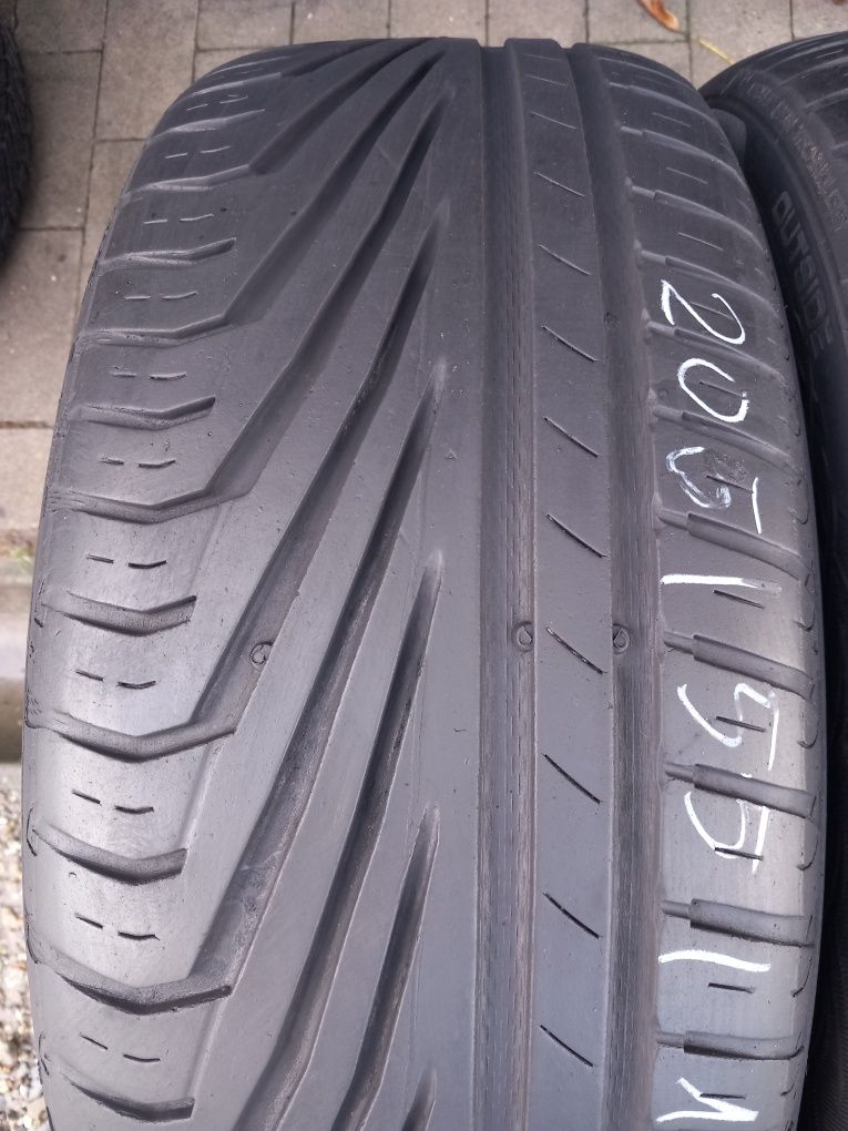 2x Opony Używane Letnie 205/55R16 Uniroyal