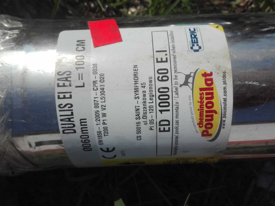 Rura kwasoodporna z kominkiem