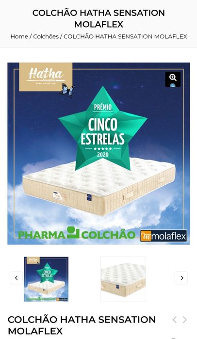 Colchão de cama de casal Molaflex