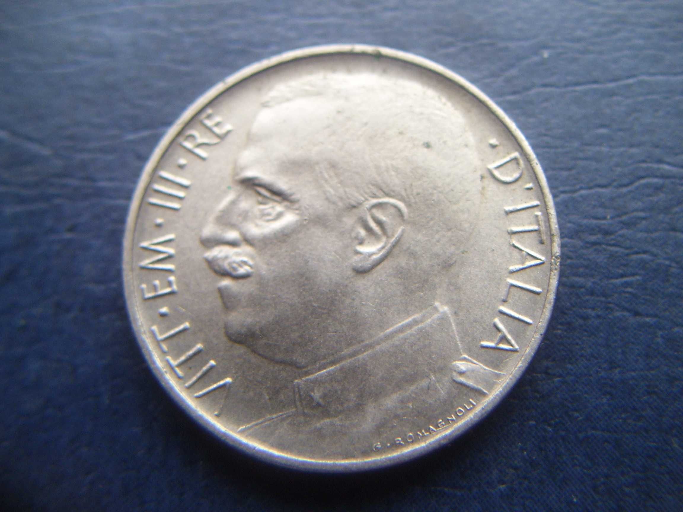Stare monety 50 centesimi 1925 Włochy