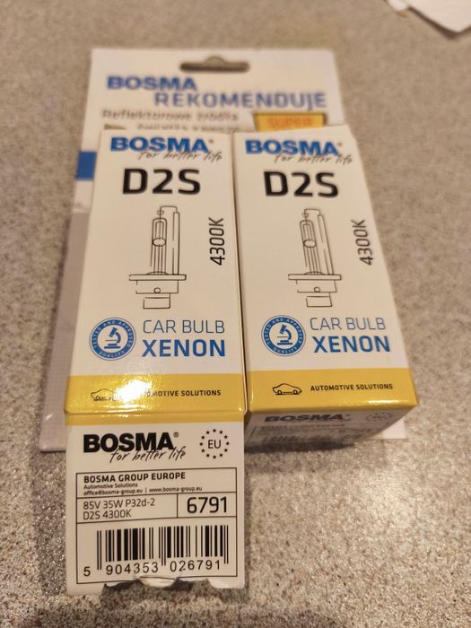 Żarówki Xenon D2S BOSMA 4300k 2 szt.